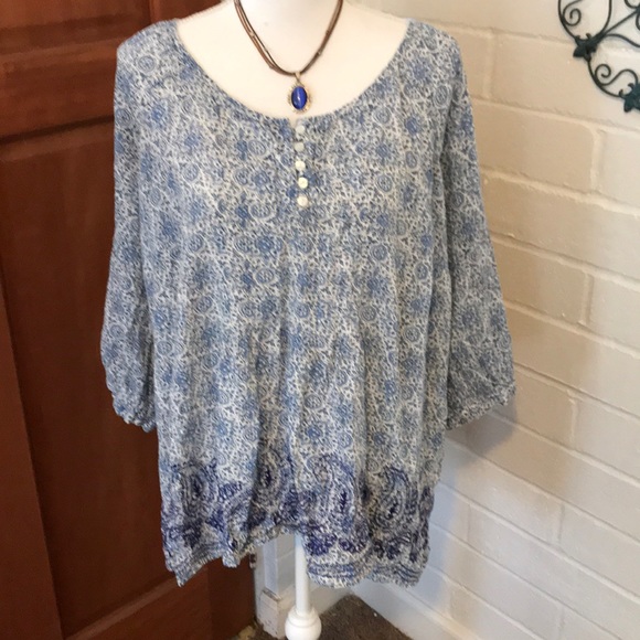 Dress Barn Tops - Cutest Boho Plus Size Top!